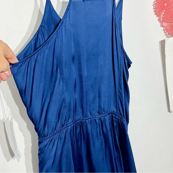 Young Fabulous & Broke NWT Wrap Royal Jewel Blue Mini V-Neck Mini Dress - Picture 15 of 16